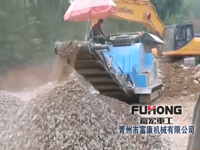 移動(dòng)建筑垃圾處理破碎站